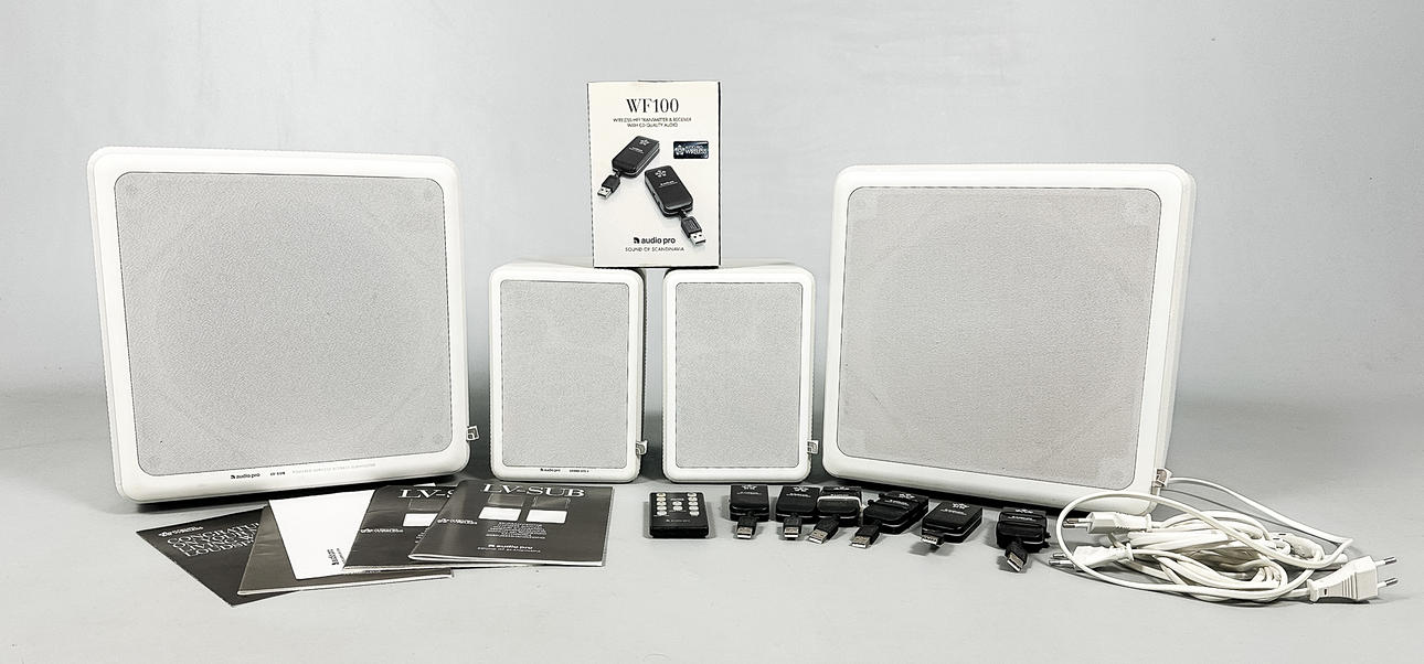 SPEAKERS & SUBWOOFER, 2+2, Audio Pro Living LV2e.