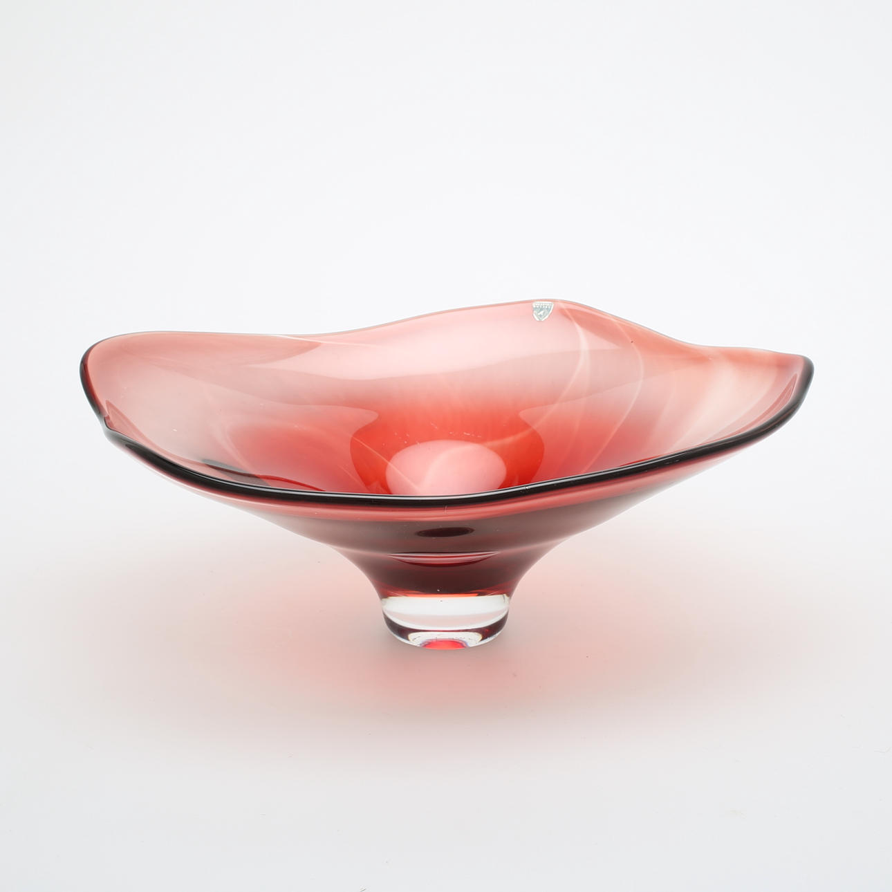 SKÅL på fot, glas, Sven Palmqvist Orrefors, signerad.