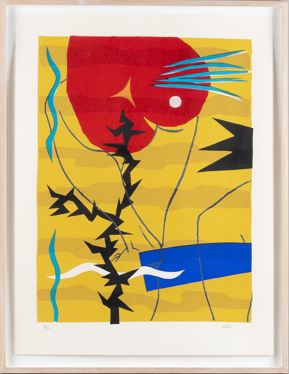 OLLE KÅKS. Composition, lithography.