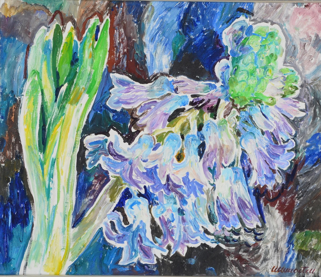 LILLEMOR TELL. Olja på duk.