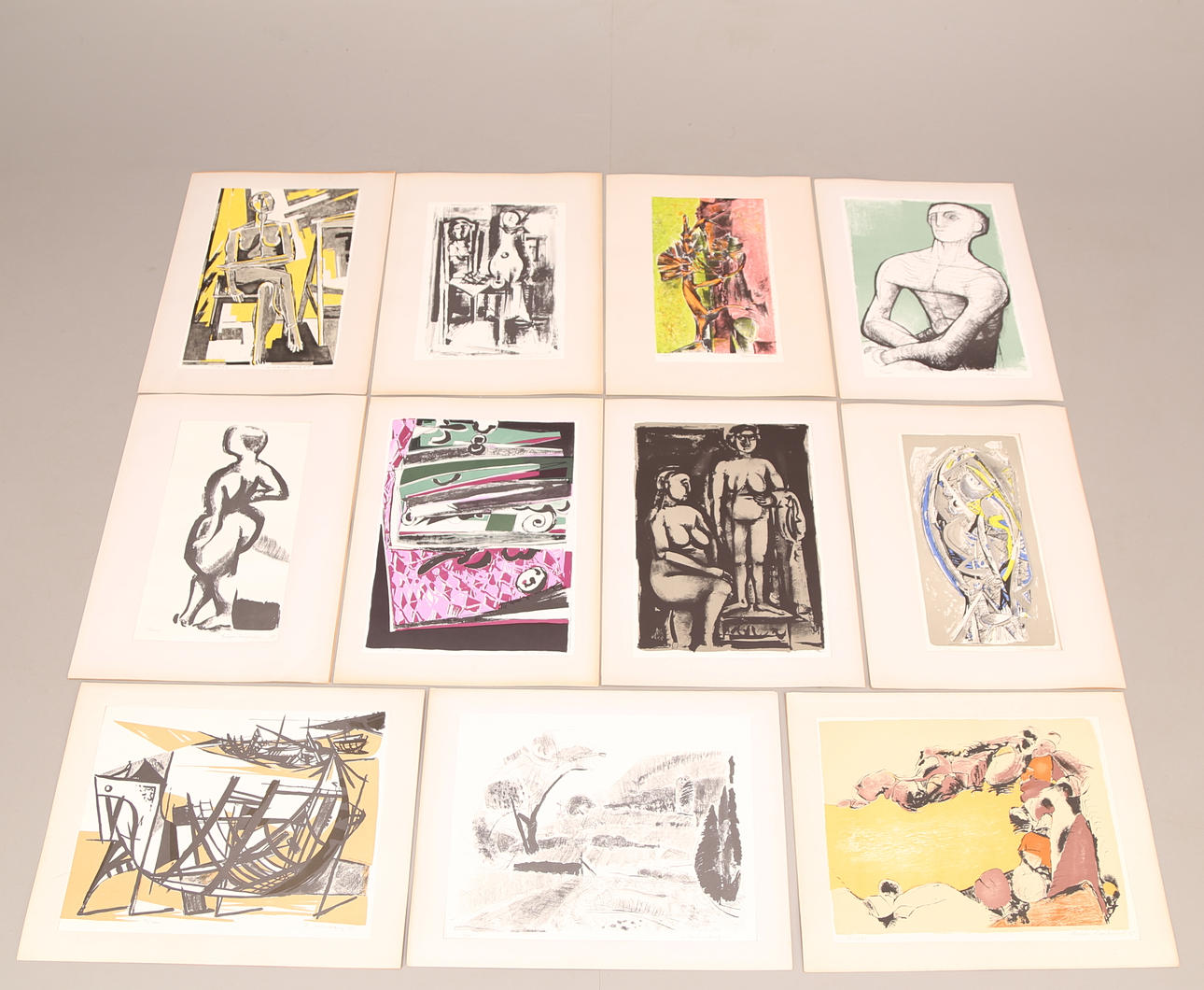 VALANDS PORTFÖLJEN 1955, nr 51 / 200, 11 st litografiska blad.