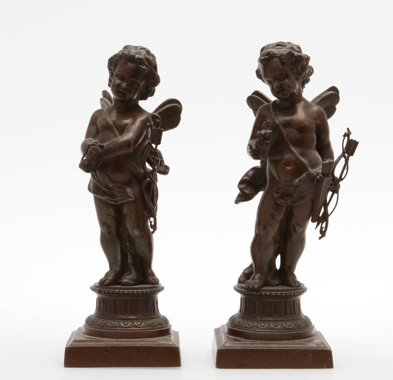 FIGURINER, 2 st, brons sekelskiftet 1800/1900-tal.