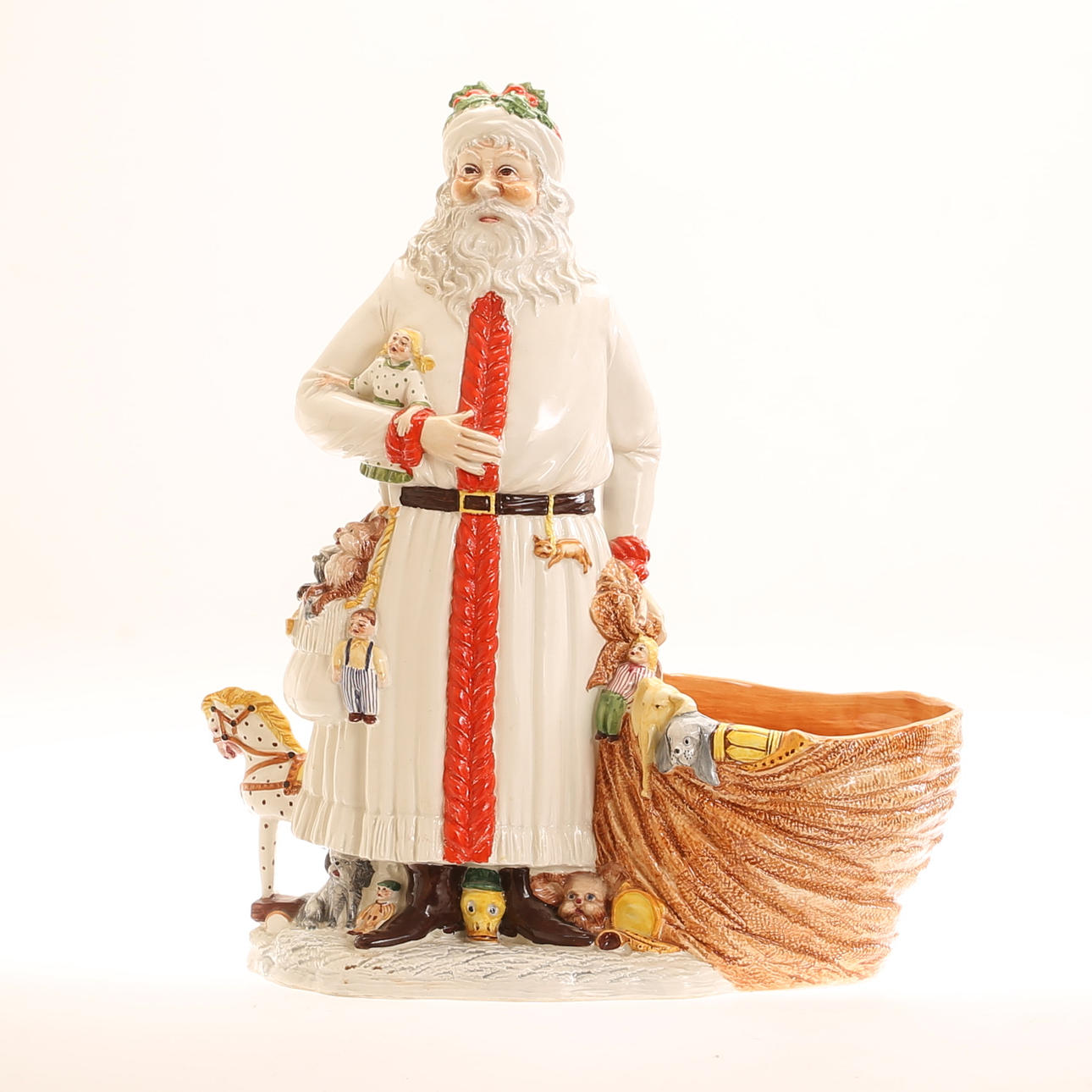 SKULPTUR MED YDERBEKLÆDNING, flint.