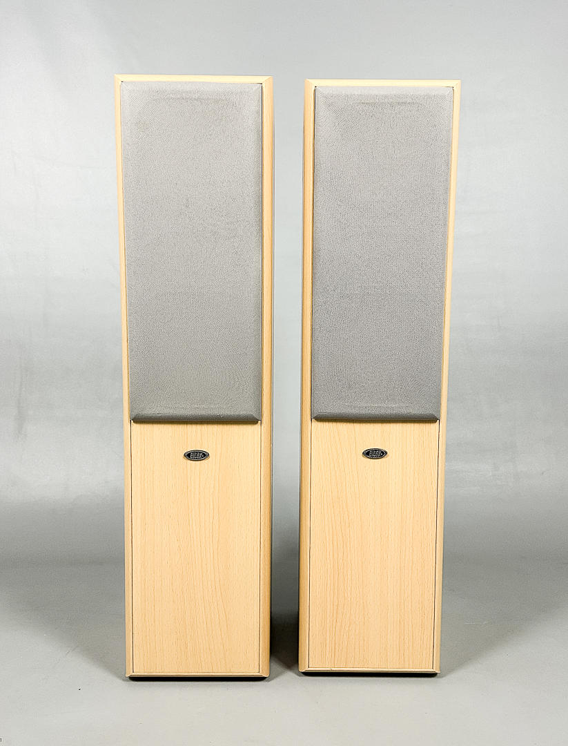 A pair of “Summit front” speakers, Eltax, Denmark.
