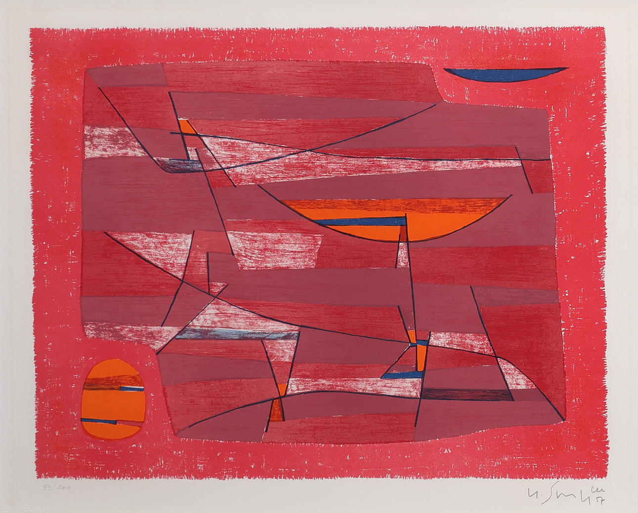 GUSTAVE SINGIER (1909-1984). COMPOSITION, 1957.