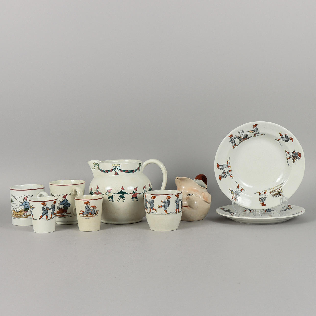 JULEPORCELÆN 9 stk, inklusive Gefle.