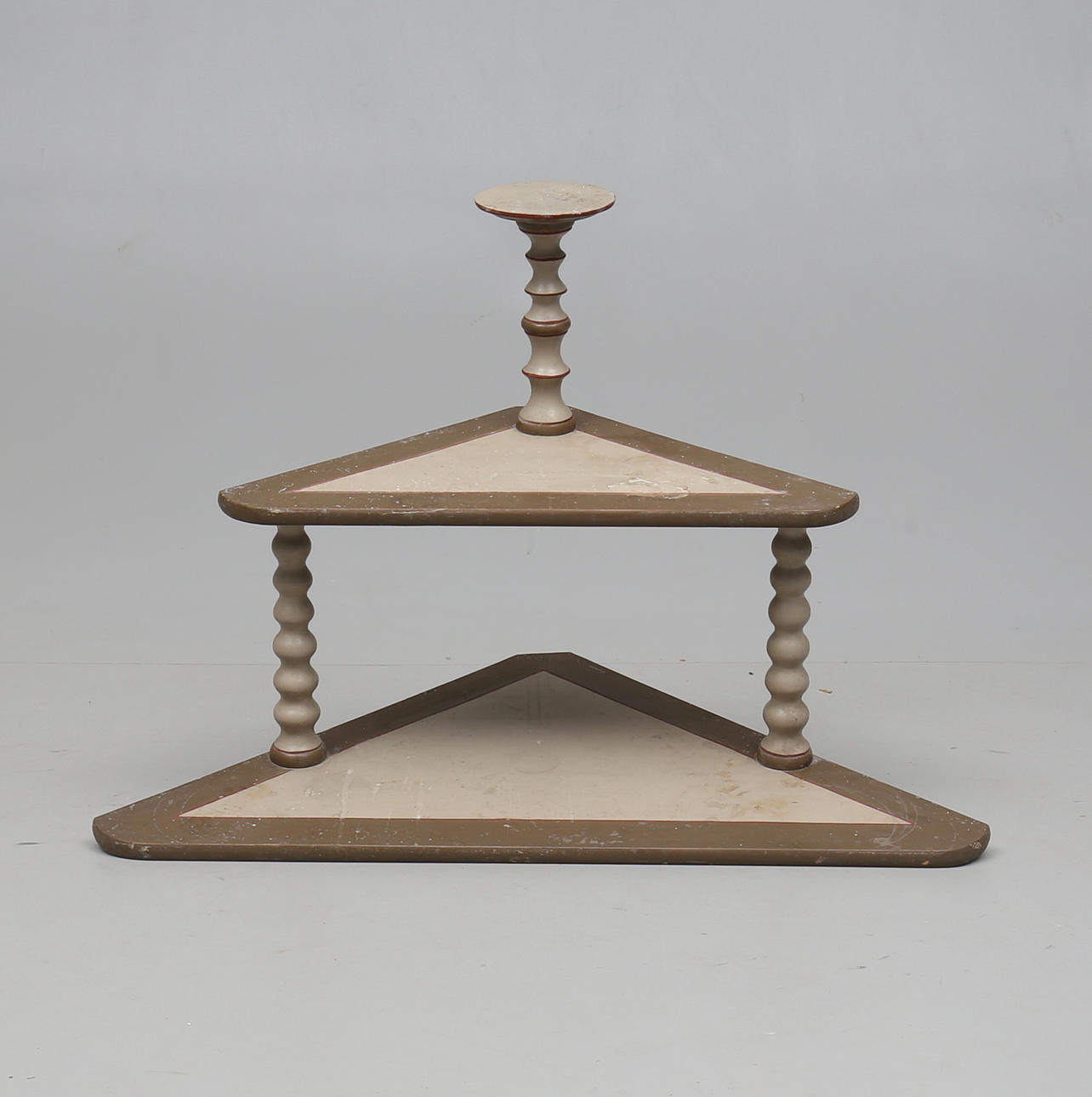 VÄGGHYLLA, hörnmodell, 1800/1900-tal.