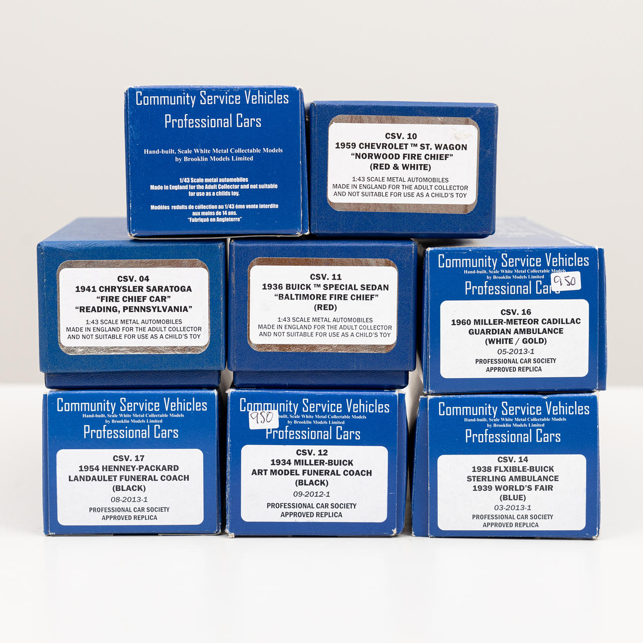 BROOKLIN Community Service Vehicles 8 pcs in original packaging.