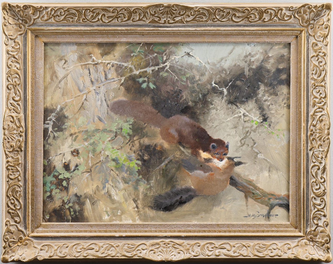 NILS BJÖRQUIST oil on canvas, signed.