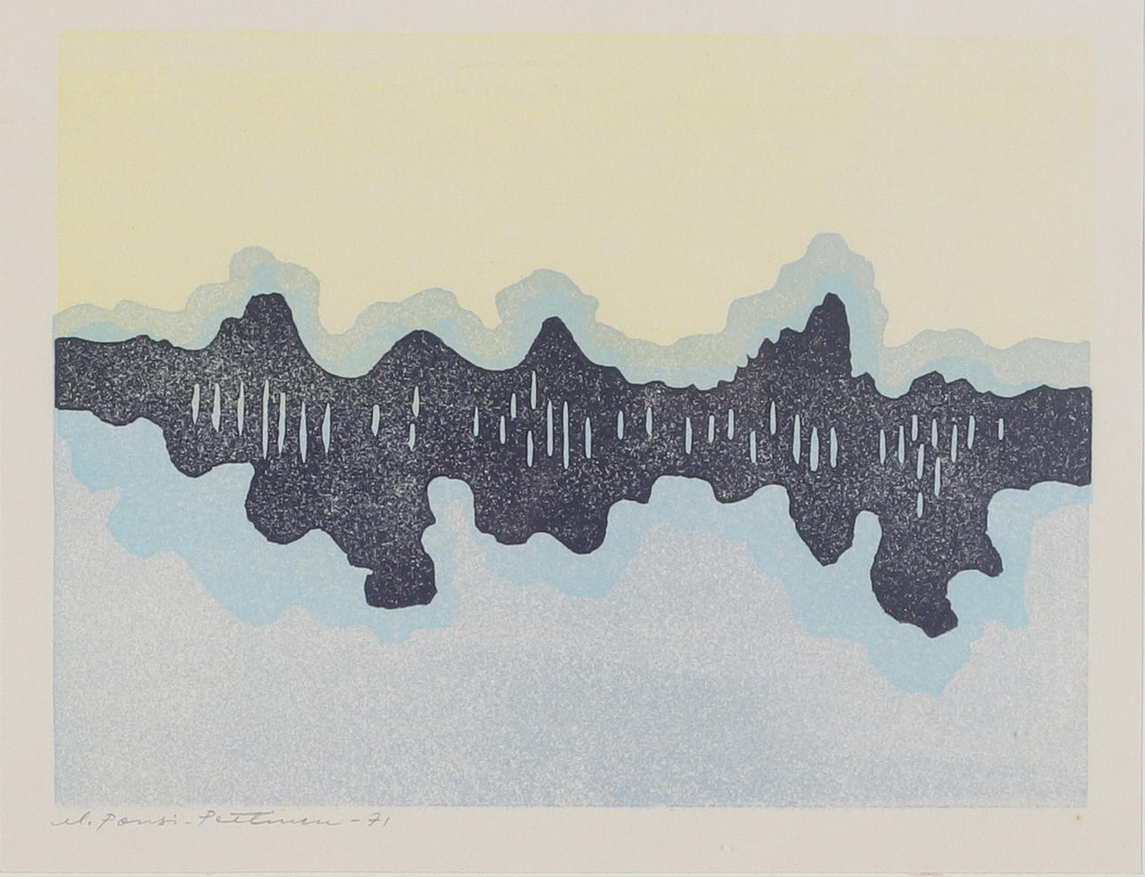 MAIJA PONSI-PETTINEN. lithograph, signed and numbered -71.