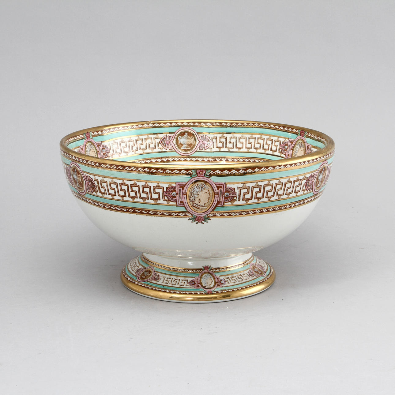 BÅLSKÅL "SVEA", flintgods, Gustavsberg 1800-tal.