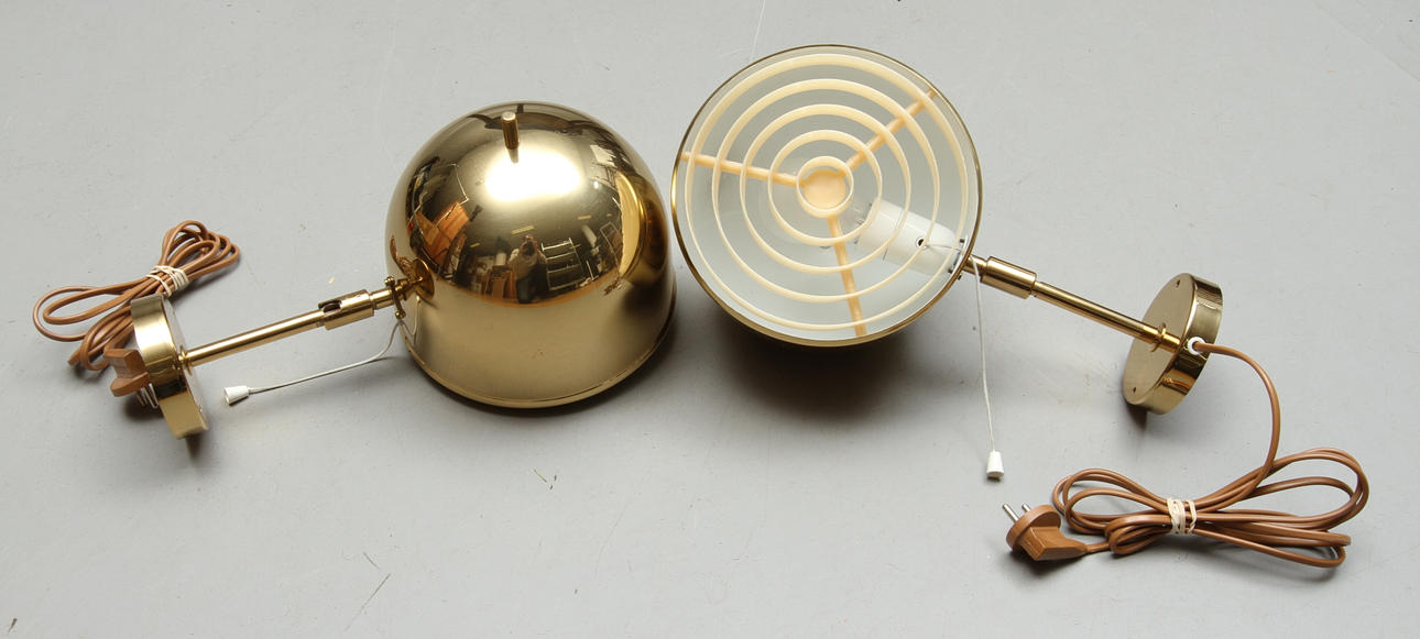 VÄGGLAMPOR 1 par, Bergboms.