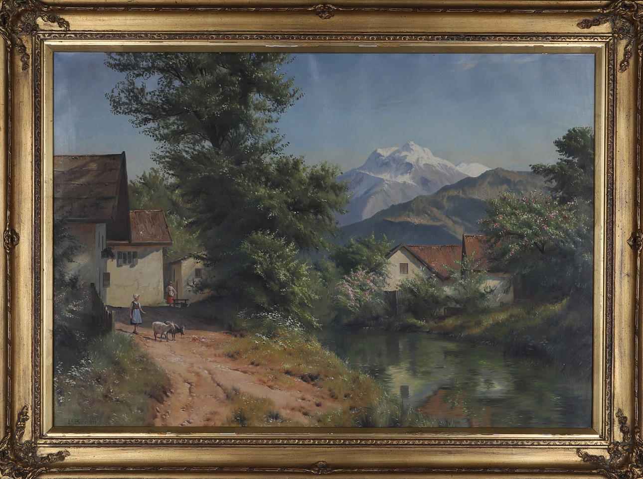 NILS “L BOEHM” WALSETH, oil on canvas, signed.