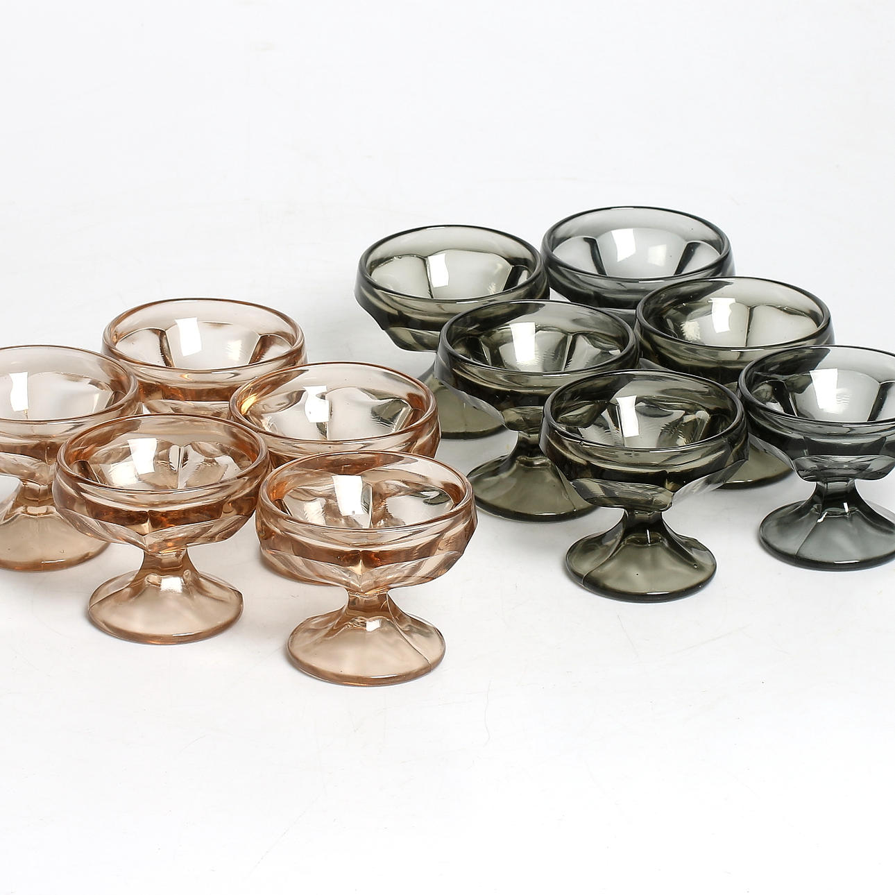 COUPEGLAS, 11 st, Eda Glasbruk. 1900-tal.