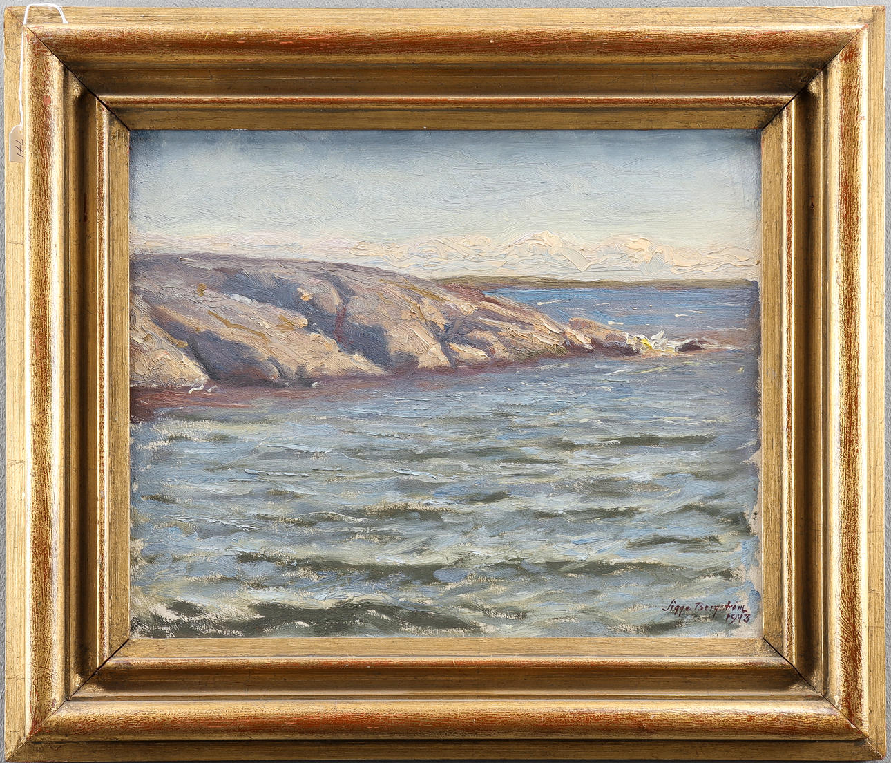 SIGGE BERGSTRÖM oil on panel, signed 1943.