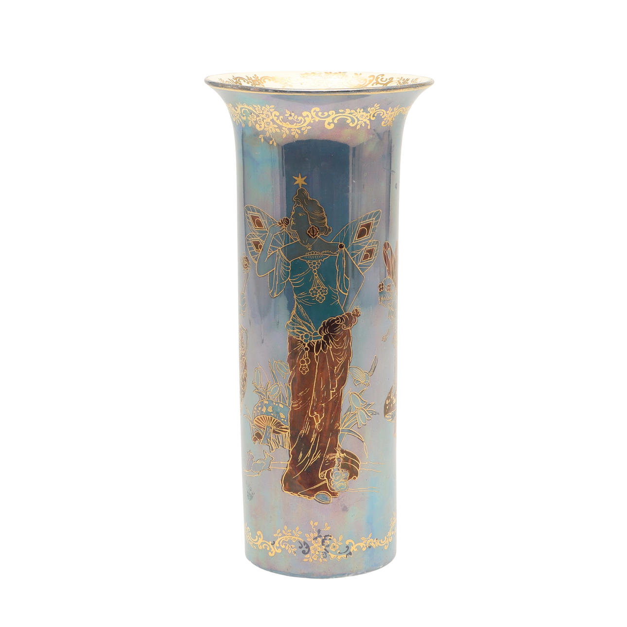 CROWN DEVON LUSTRE VASE.