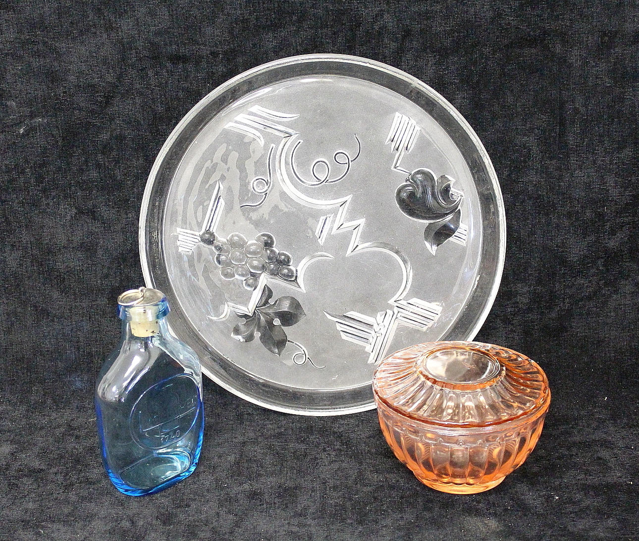 GLASFÖREMÅL. 3 delar Ollers Limmared/Elme.