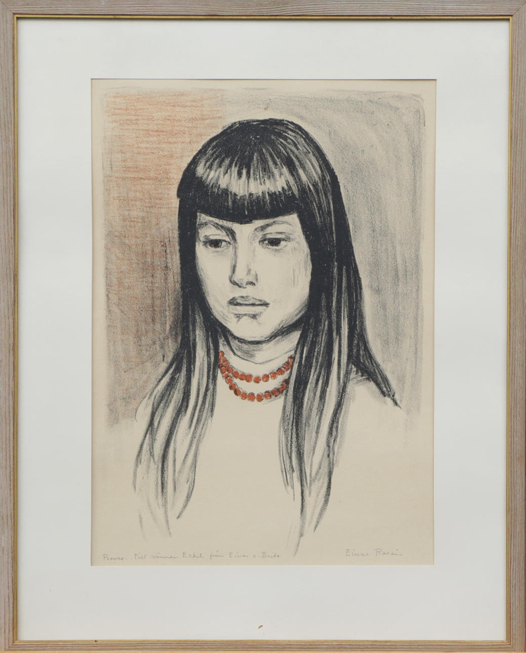 EINAR ROSÉN. LITO, sample print, signed.