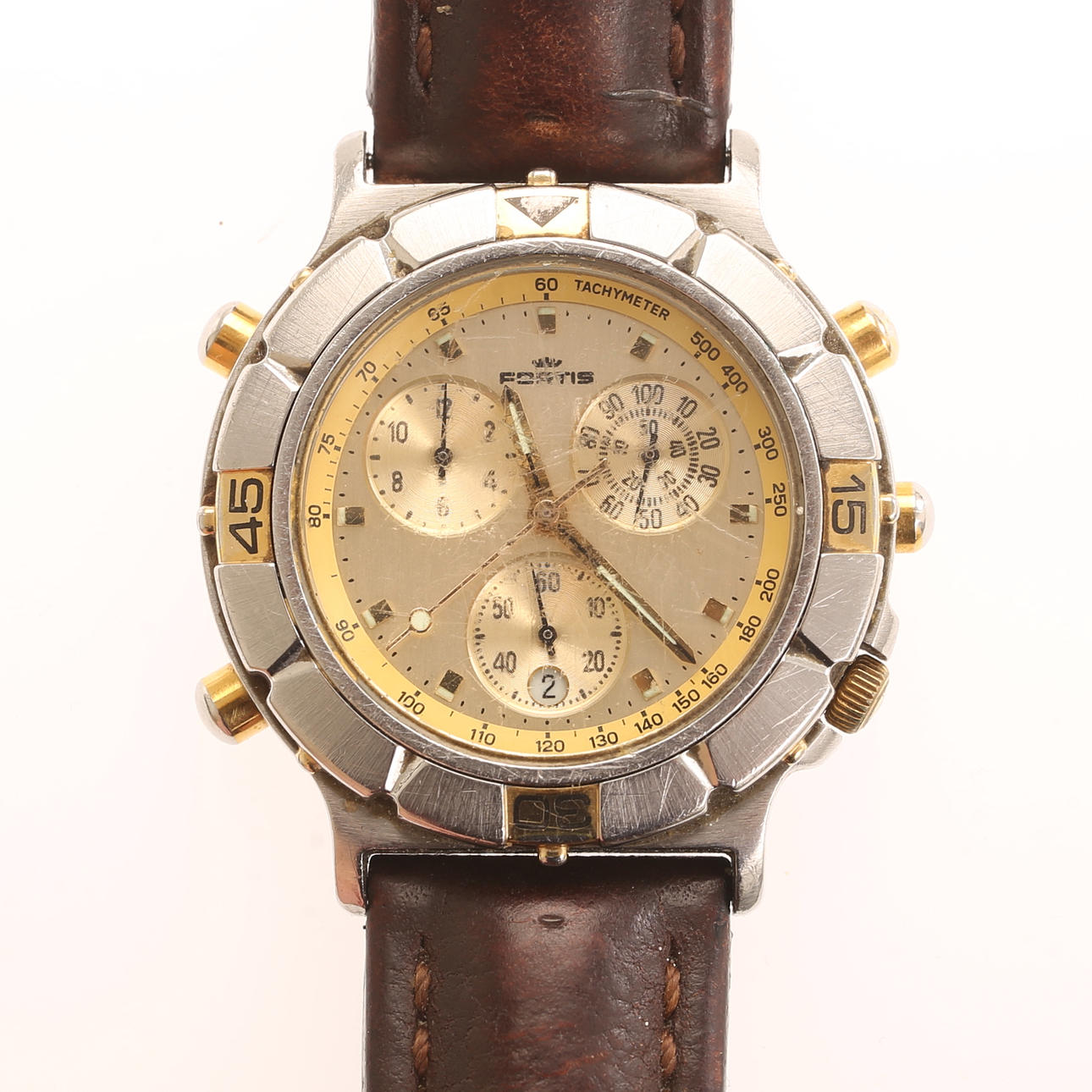 A FORTIS CHRONOGRAPH MEN'S WRISTWATCH.