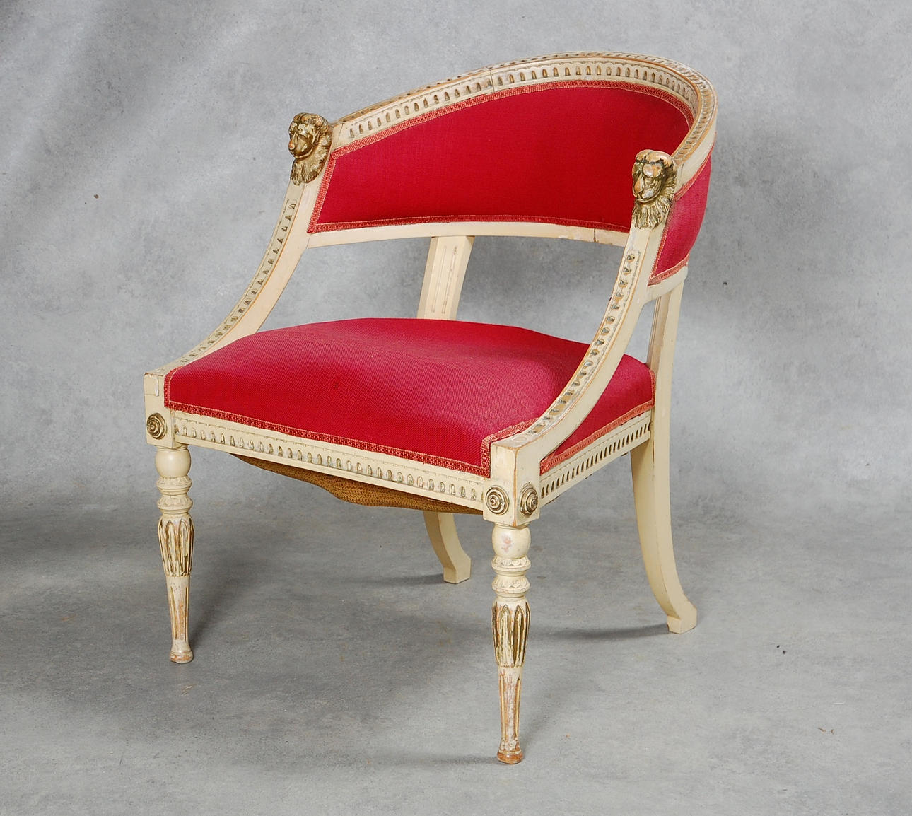 BALJFÅTÖLJ, sengustaviansk stil.