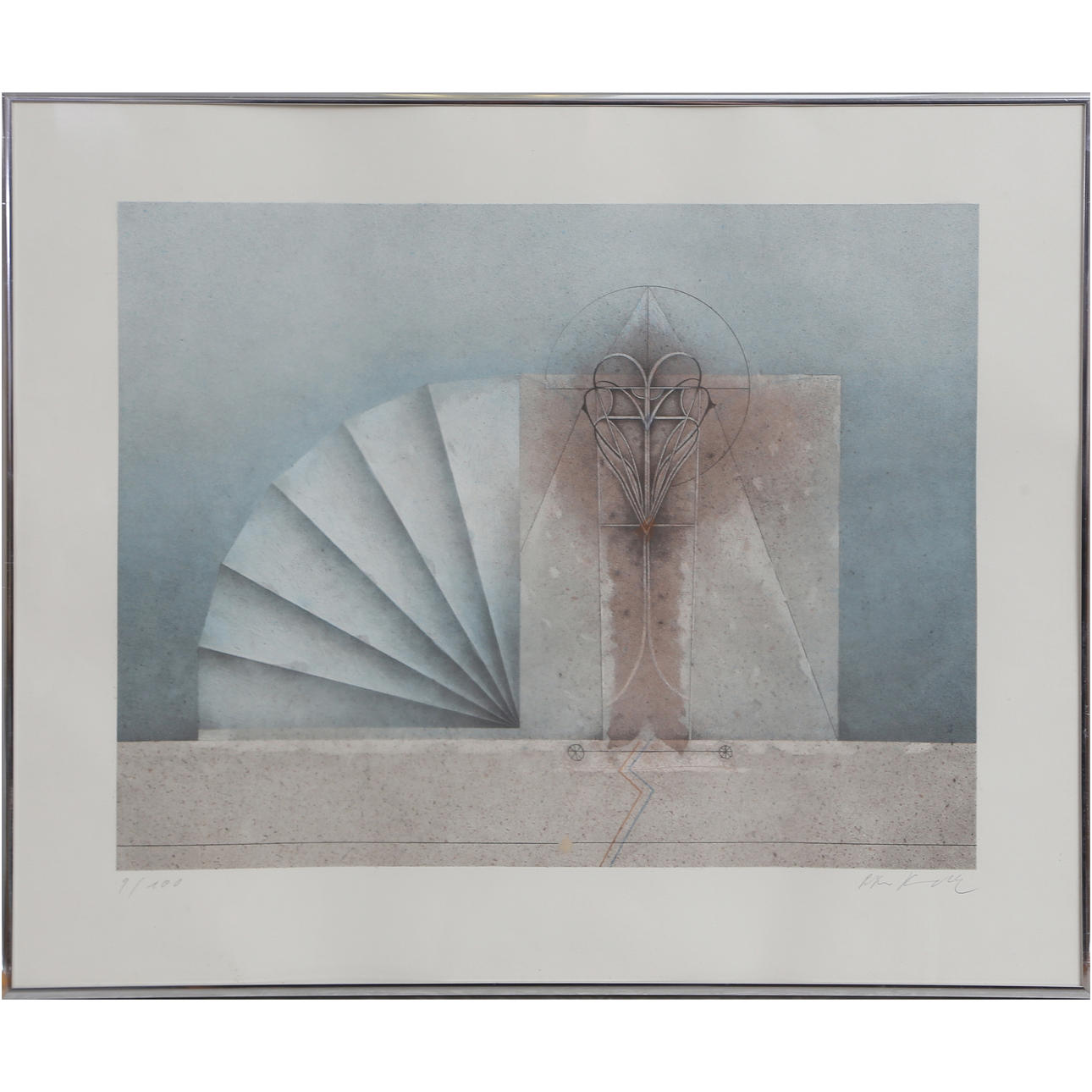 PETER KAMPEHL. LITHOGRAPH 9/100, SIGNED.