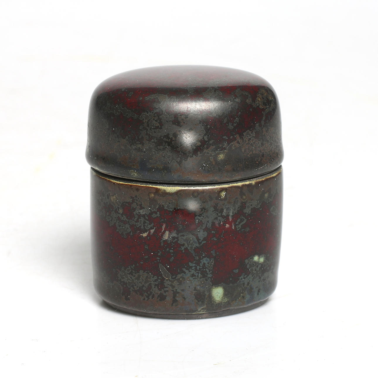 HANS HEDBERG. Burk med lock, signerad, Biot Frankrike.