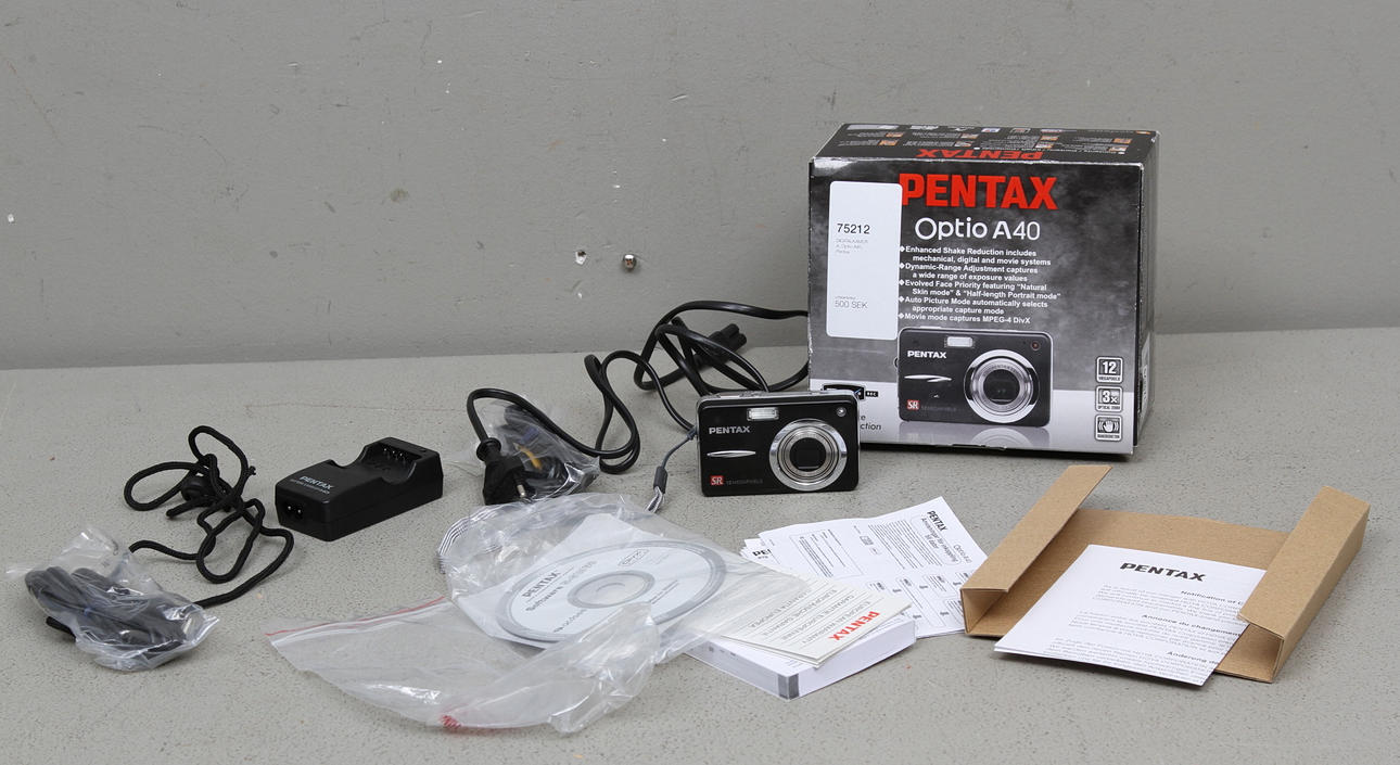 DIGITALKAMERA, Optio A40, Pentax.