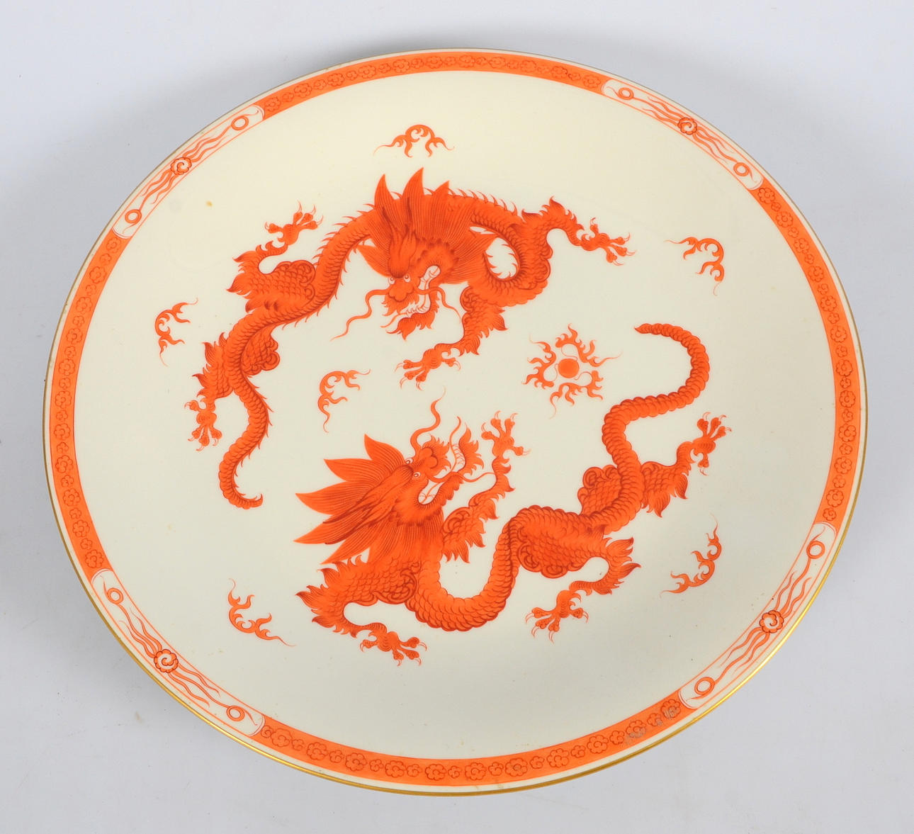 FAT. Porslin. Meissen. "Röd Drake" , 1900-tal.