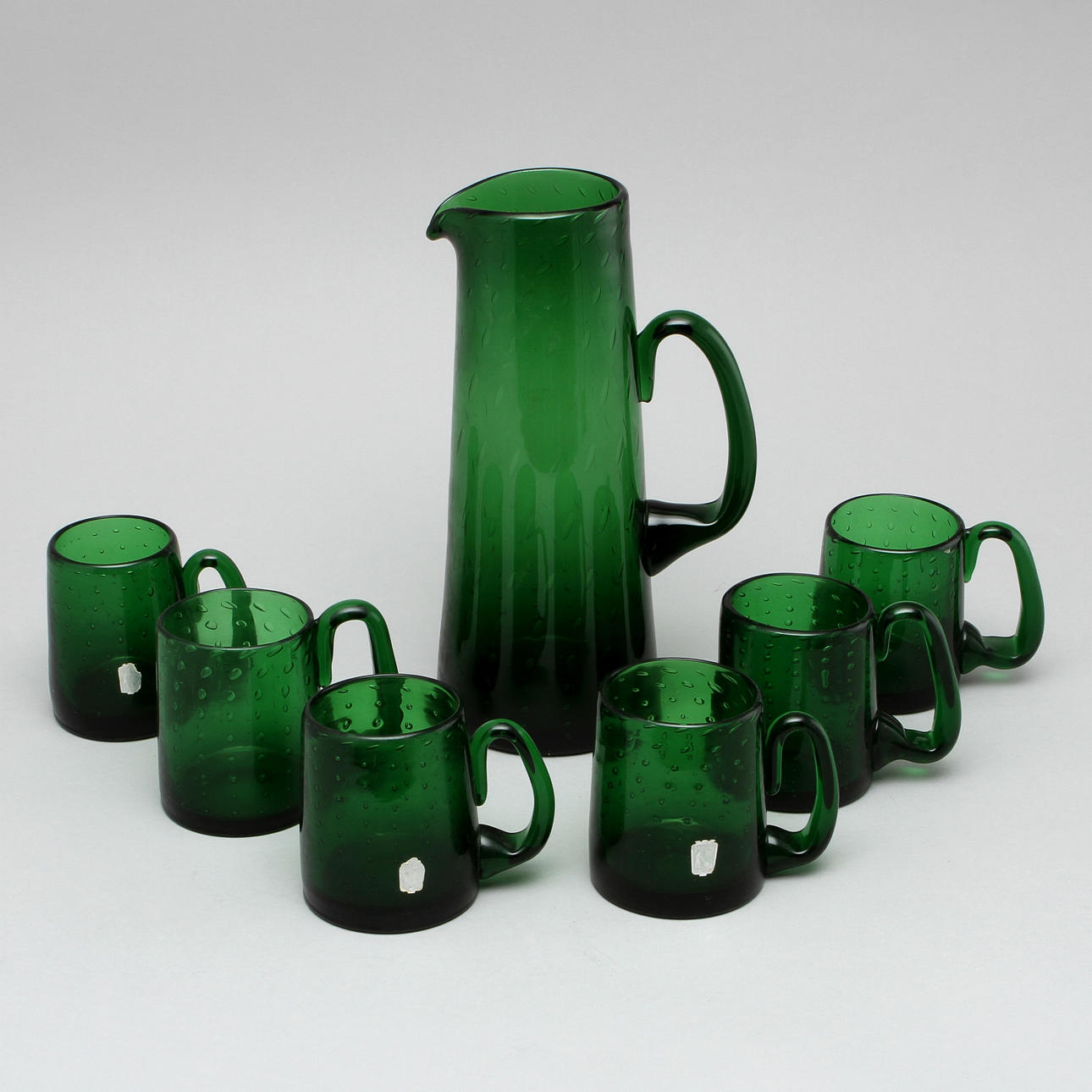 GLASSERVIS, 7 delar, Johansfors glasbruk.