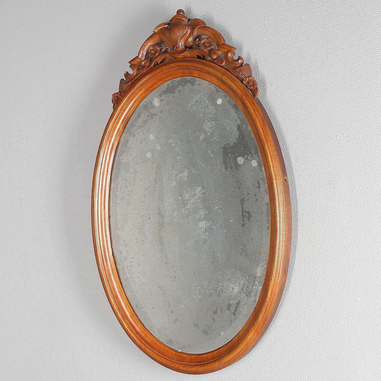 SPEGEL, med träram, 1900-tal.