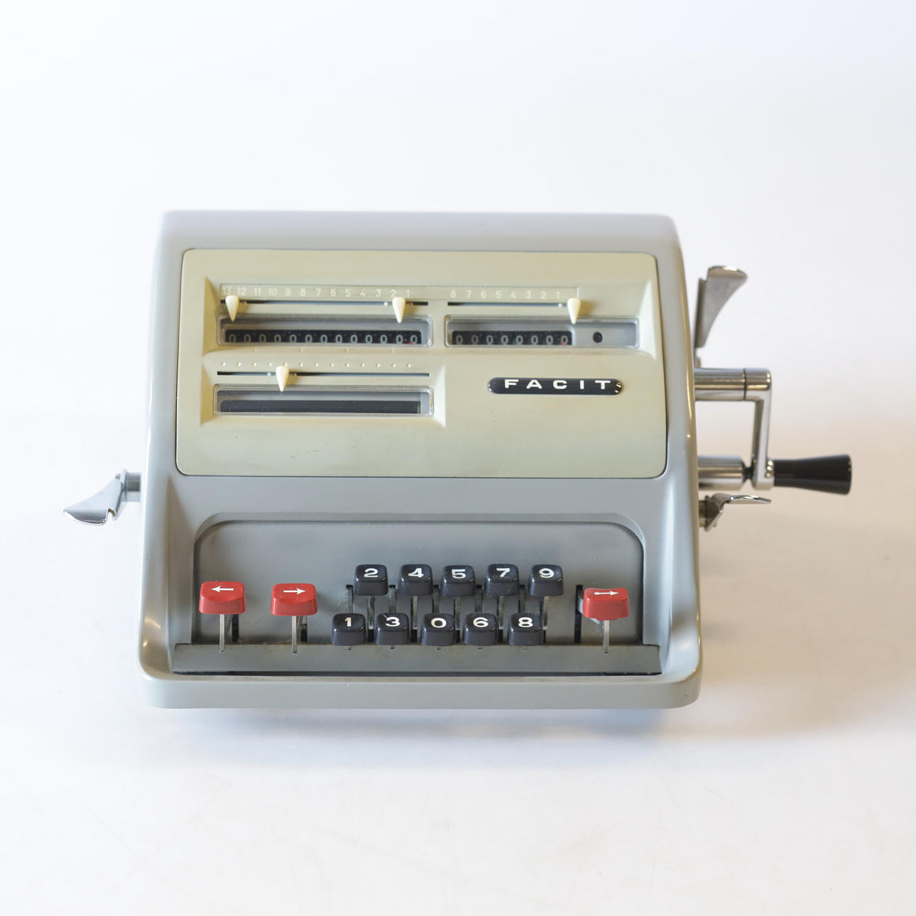 A facit calculator, model CI 13, Åtvidaberg, 20th century.