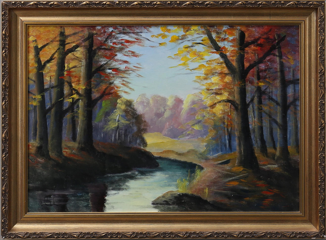 OVE LENNART SWEDIN. Landskap, olja på duk, signerad.