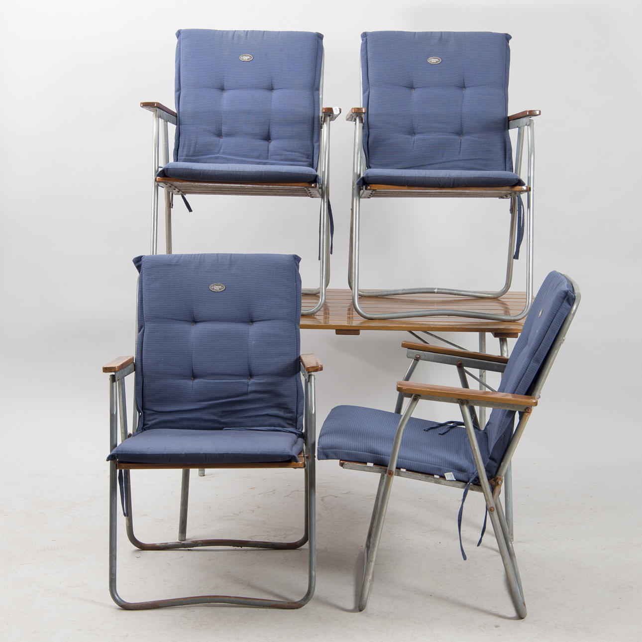 TRÄDGÅRDSGRUPP, trä/metall.