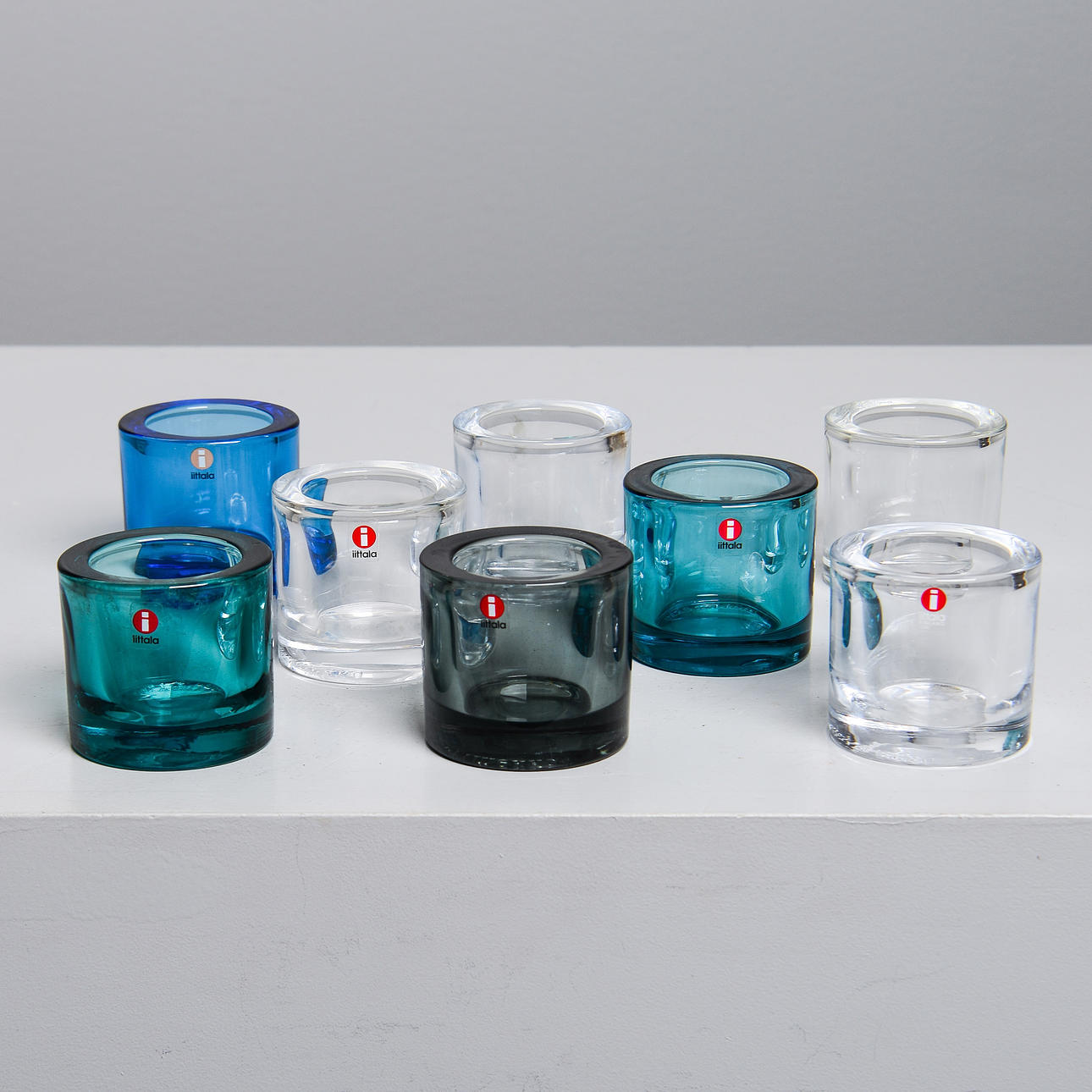 HEIKKI ORVOLA. “Kivi”, 8 candle lanterns, Iittala, Finland 