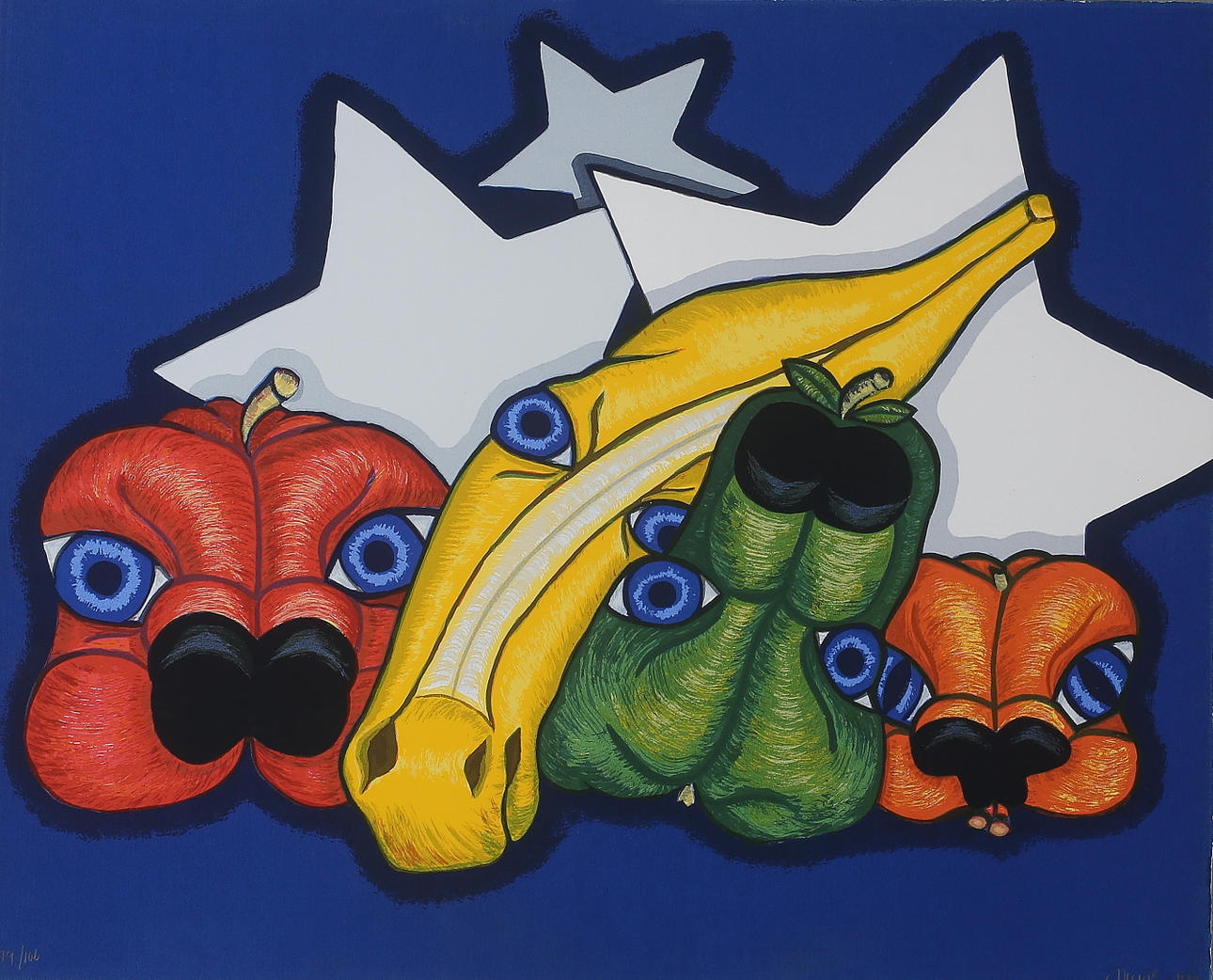 CAROLINE AF UGGLAS. Färglitografi, signerad och daterad 2001 samt numrerad 79/106.