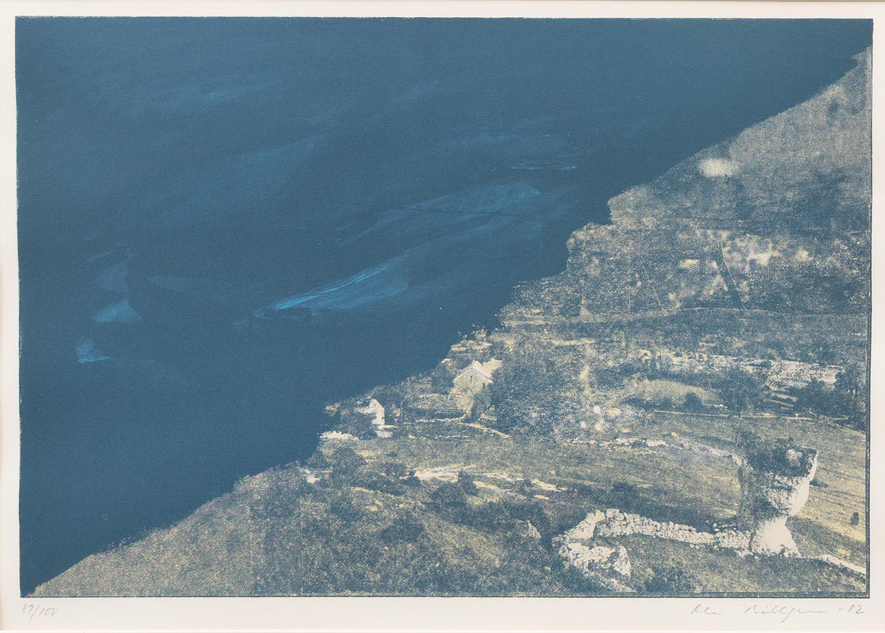 OLA BILLGREN. Landscape, lithograph no. 89/100, signed and dated -82.