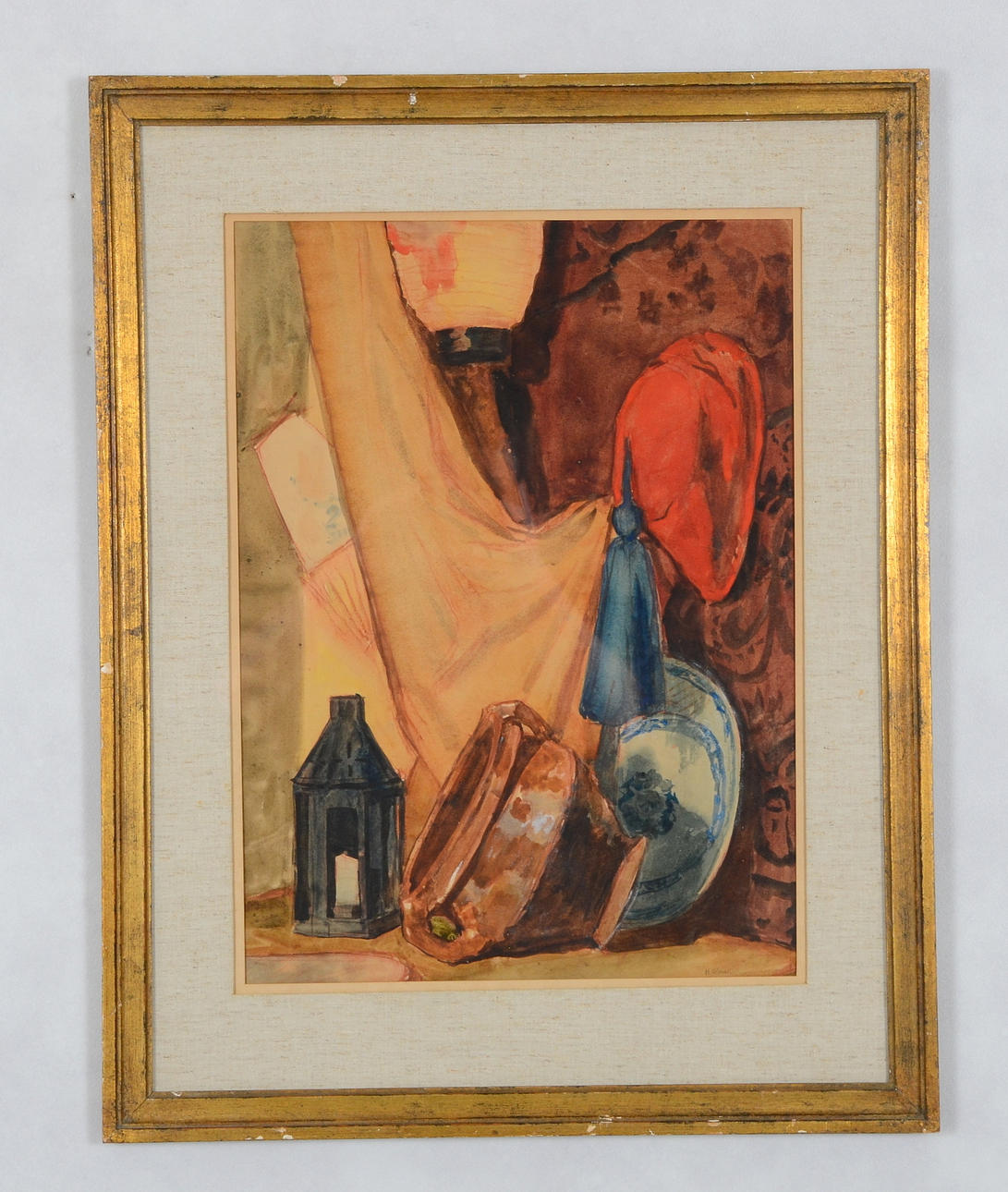 HENDRIK VOLMAR. Akvarell.