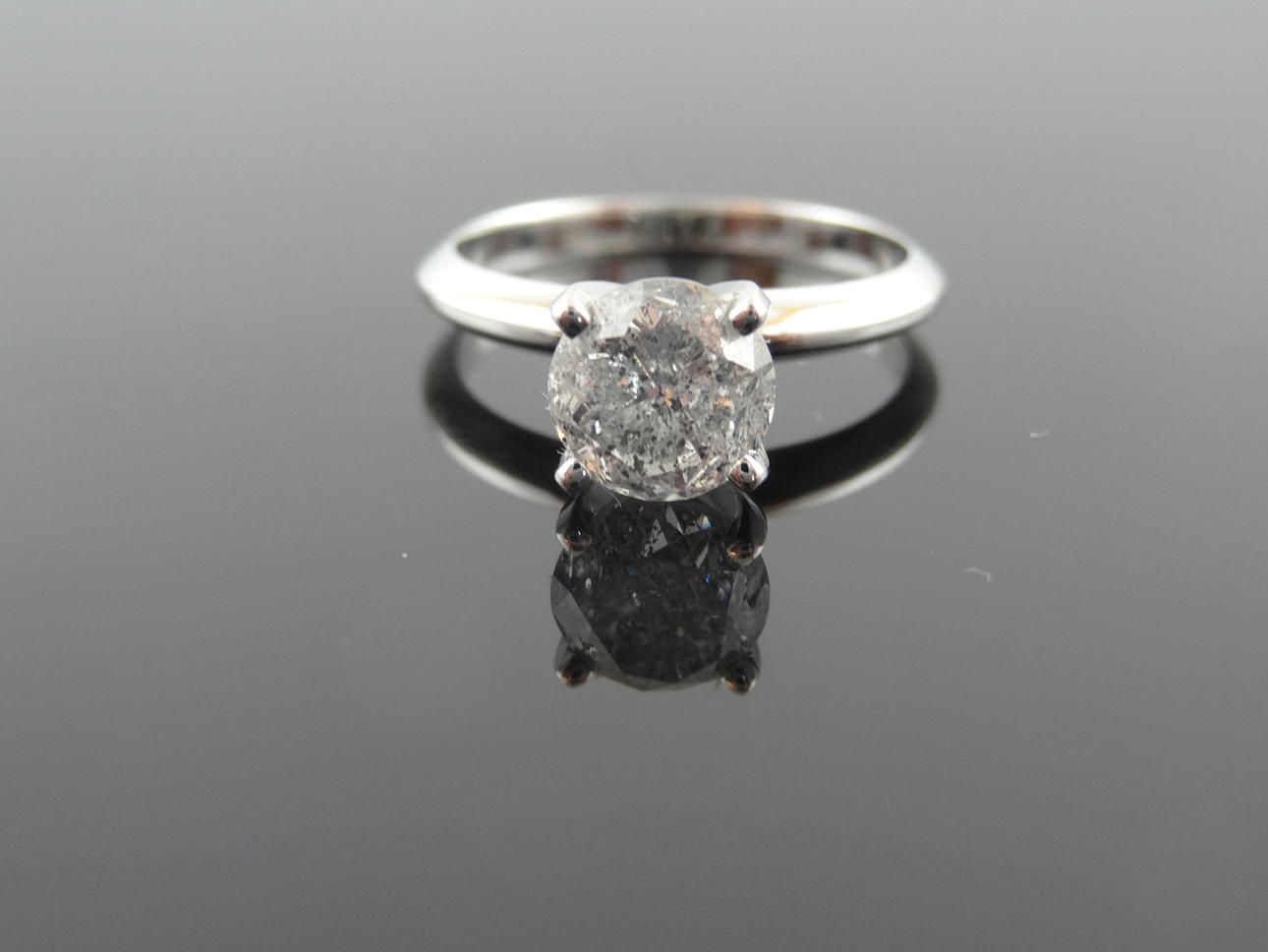 SOLITAIRE DIAMANTRING 1,54ct 14k guld.