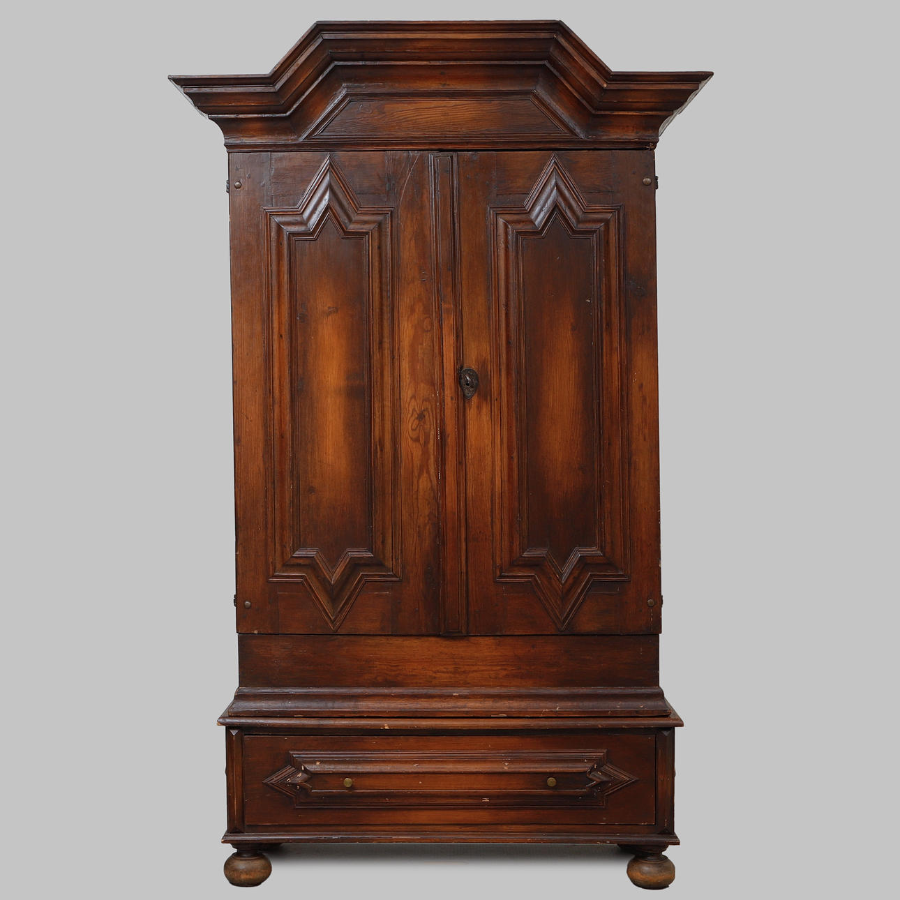 A baroque dining room cabinet, 18th century.