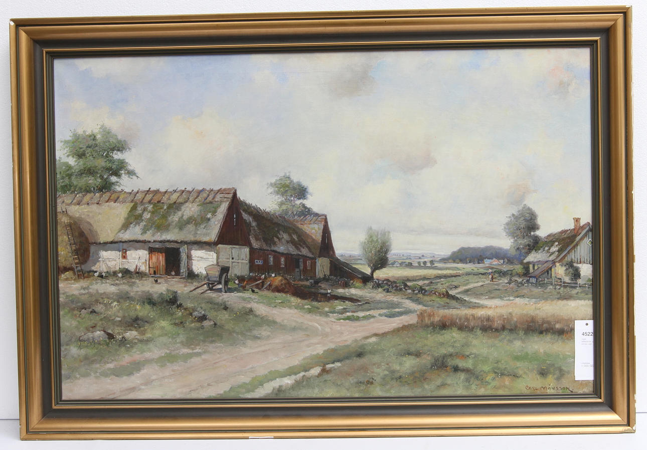 CARL MÅNSSON. olja på duk, sign.
