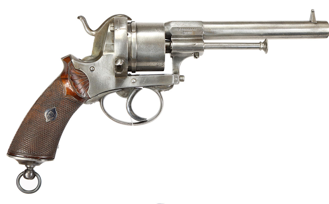REVOLVER, make Victor Colette, calibre 9mm pin, no. No. Missing ...