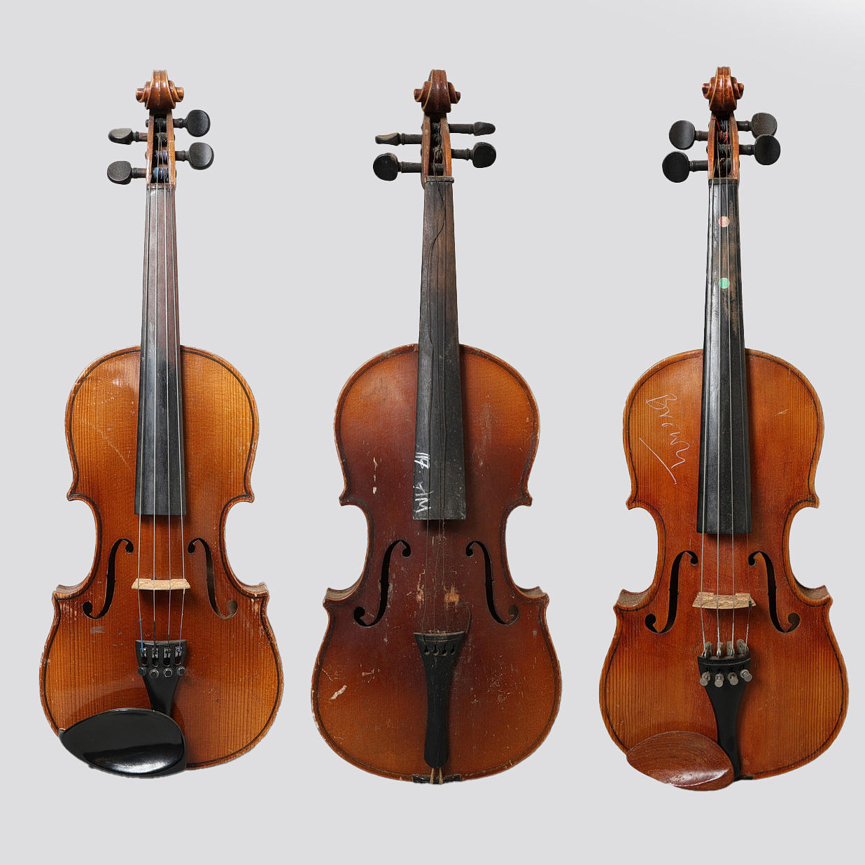 THREE 3/4 VIOLINS (3).