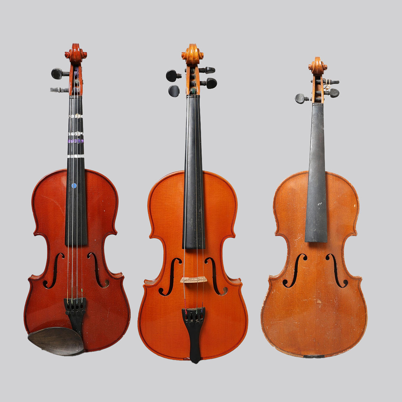 THREE 1/2 VIOLINS (3).
