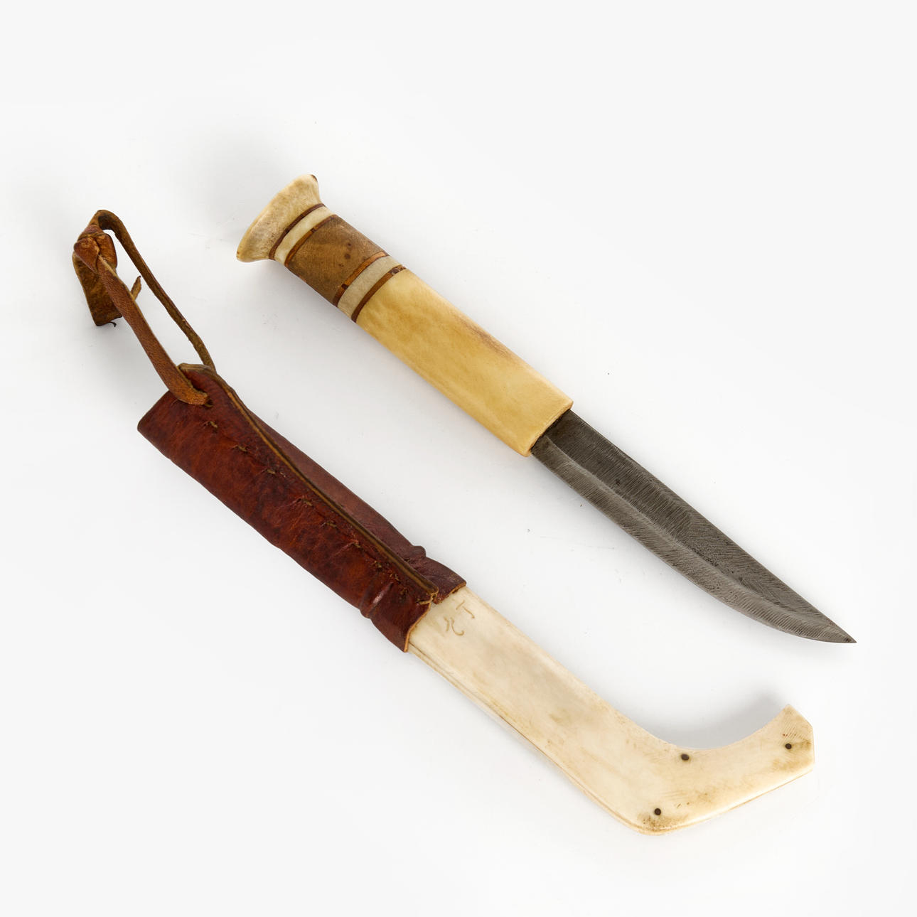 ERIK TUOLJA (1915-78), Northern Sami knife, monogram signed. Weapons ...