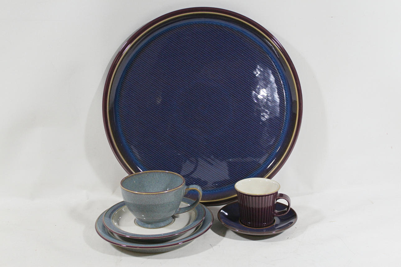 MOCCA och KAFFESERVIS, porslin, 61 delar, " Storm" Denby.