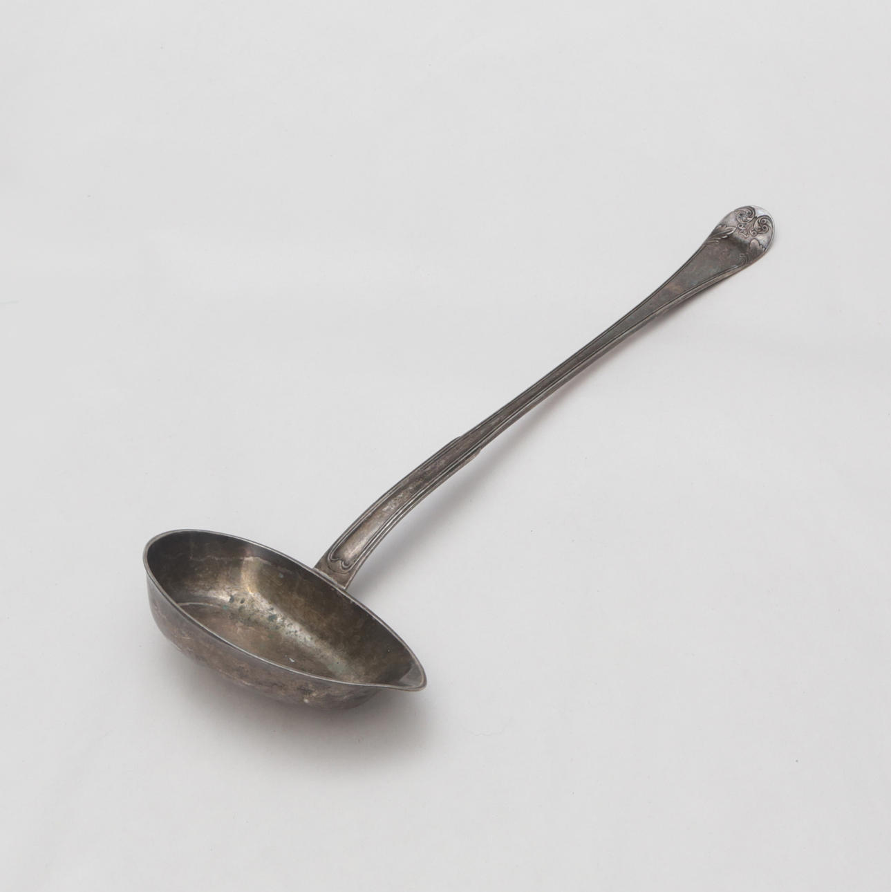 A silver soup spoon from Sjöberg, Stockholm, 1832.