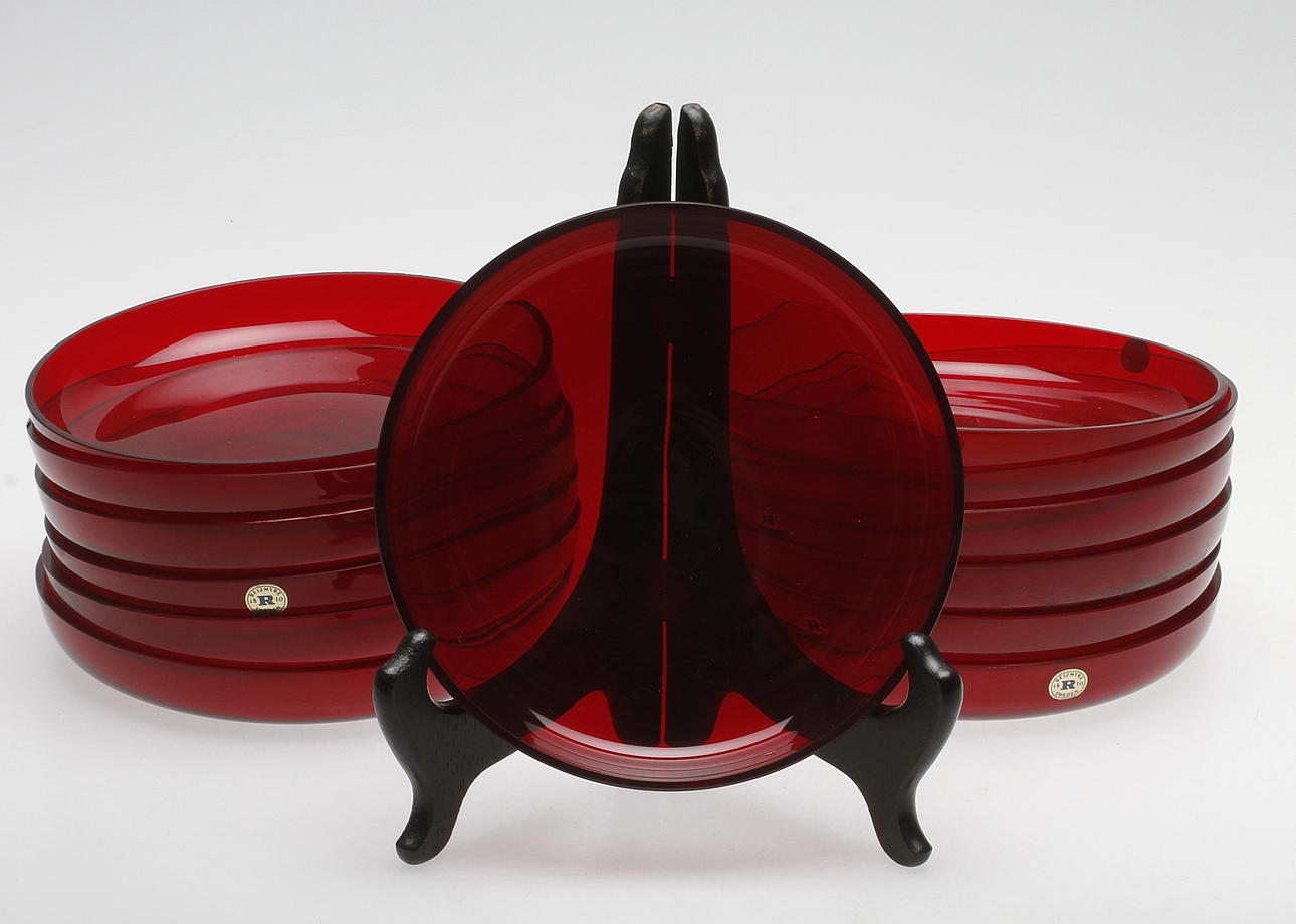 ASSIETTER, 13 st, glas, Reijmyre.