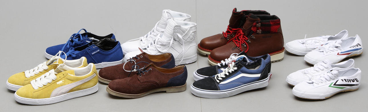 SKOR, 8 par, nya, storlek 44-45, konkurs efter first aid.