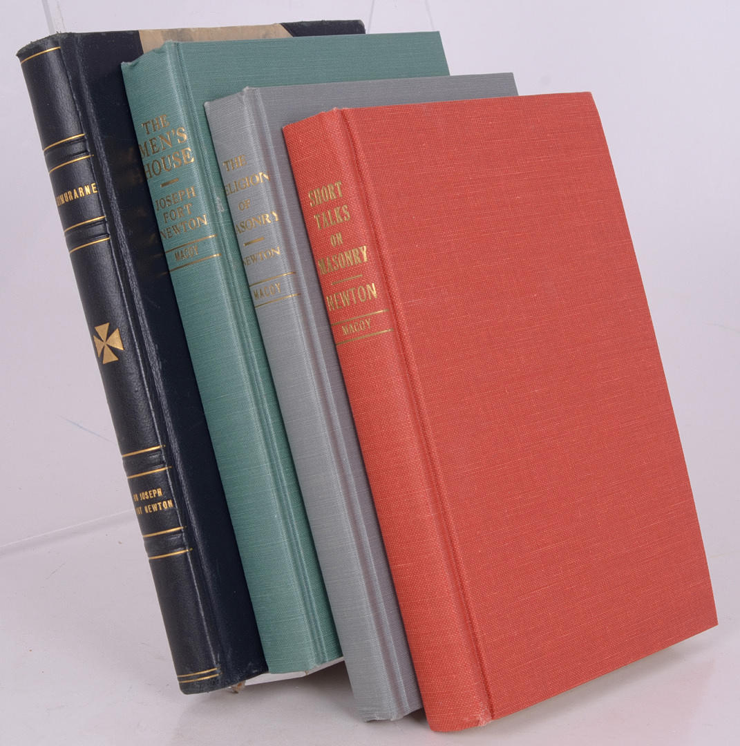 FRIMURERI. Joseph fort Newton. Fyra arbeten.