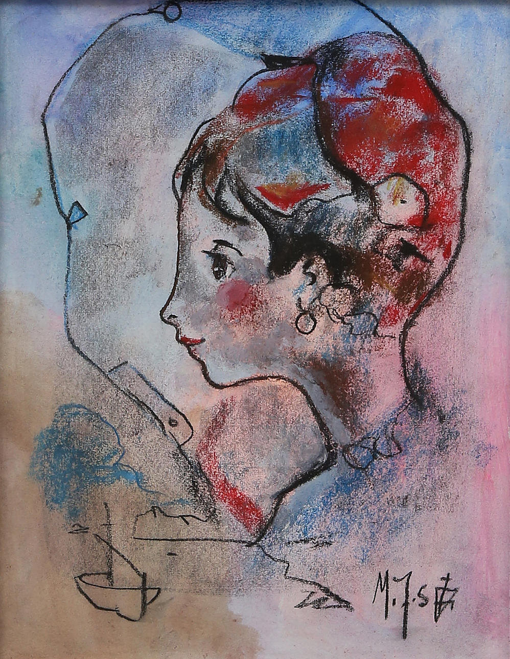 MIGUEL TORNER DE SEMIR. Female bust.